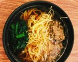 肉味噌と小松菜の簡単らーめん 王将作り方3写真
