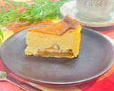 林檎と蜂蜜のとろけるバスクチーズケーキ作り方13写真
