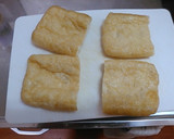 鶏団子の油揚げ巾着と白菜の煮物作り方1写真