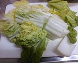 鶏団子の油揚げ巾着と白菜の煮物作り方4写真