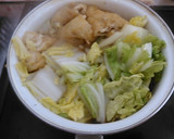 鶏団子の油揚げ巾着と白菜の煮物作り方6写真