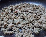 ガッツリ☆挽肉のねぎ塩にんにく炒めごはん作り方4写真