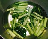 小松菜と豚ひき肉のスープ作り方2写真