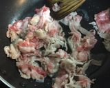 バラ肉とゼンマイの味噌炒め作り方2写真