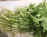 シャキッと水菜と明太子のガーリックパスタ作り方2写真