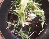シャキッと水菜と明太子のガーリックパスタ作り方4写真