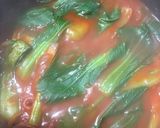 ニシンとチンゲン菜花のトマト煮込み作り方7写真