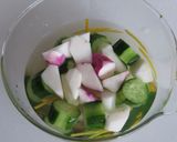 胡瓜と日野菜の柚子酢和え作り方3写真
