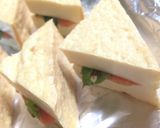 ＊糖質制限＊厚揚げの明太サンド作り方3写真