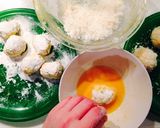 アスパラと卵の可愛い卵形ミモザコロッケ＊作り方5写真