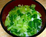 サンマの蒲焼丼♪ゴマとカブ菜の素敵な共演作り方18写真