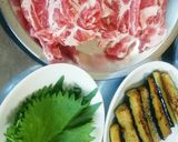 ＊豚肉のナスとチーズロール＊作り方1写真