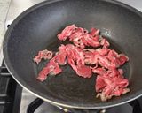 わりな（干しずいき）と牛肉のきんぴら作り方3写真