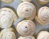 簡単な薄力粉のハムチーズ巻きパン作り方11写真