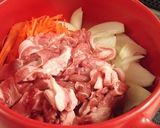 ダシダで！ちくわぶ豚肉春キャベツさっと煮作り方3写真