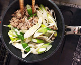 牛肉と長ネギ炒め（味はすき焼き風）作り方4写真