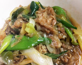 牛肉と長ネギ炒め（味はすき焼き風）作り方7写真