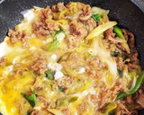 牛肉と長ネギ炒め（味はすき焼き風）作り方9写真
