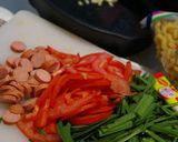 オイル不要でオイシイ　ニラ☆トマ　パスタ作り方2写真