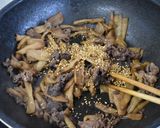 わりな（干しずいき）と牛肉のきんぴら作り方6写真