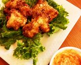 【ピリ辛】食べるラー油で作る唐揚げ♬作り方5写真