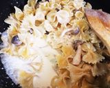 レモンクリームとキノコのパスタ作り方4写真