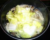 白菜とぶなしめじの味噌汁★作り方2写真