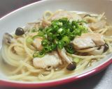 鶏むね肉ときのこのスープパスタ作り方7写真
