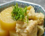大根と薄切りバラ肉の炊合せ作り方6写真