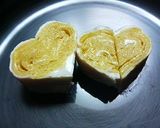 ハート型の卵焼き作り方2写真