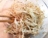 簡単！水菜ともやしのシャキシャキサラダ作り方2写真