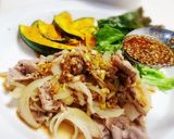 焼いた豚肉に絶品万能だれを掛けただけ！作り方3写真
