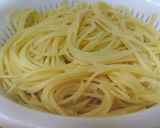 たっぷりキャベツとベーコンのスープパスタ作り方1写真