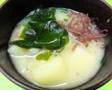 ＊じゃがいもとワカメのみそ汁＊作り方6写真