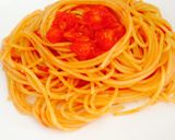ミニトマトだけで19分パスタ☆簡単作り方5写真