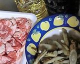 八尾ごぼうの根と牛コマの、ショウガご飯作り方3写真
