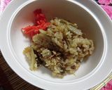 八尾ごぼうの根と牛コマの、ショウガご飯作り方5写真