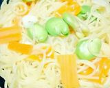 絶賛！空豆とミモレットの春パスタ作り方5写真