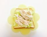 レタスとサラダチキンのトースト☆作り方4写真