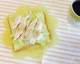 レタスとサラダチキンのトースト☆作り方5写真