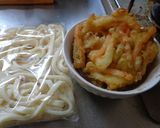 最速のかき揚げうどん作り方1写真