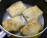 簡単！硬い外葉で☆キャベツの肉詰めおあげ作り方13写真