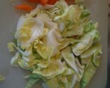 スパゲッティ焼肉のたれ味作り方2写真