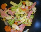 スパゲッティ焼肉のたれ味作り方4写真