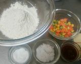 ☆ミックスベジタブルで食事蒸しパン☆作り方1写真