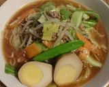 春野菜たっぷり味噌ラーメン♪作り方4写真