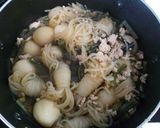 山菜と里芋＊鶏ひき肉の煮物作り方6写真