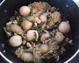 山菜と里芋＊鶏ひき肉の煮物作り方9写真