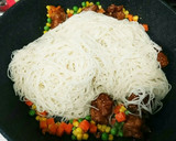 初心者でも簡単！冷凍唐揚げ焼きそうめん作り方5写真