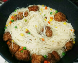 初心者でも簡単！冷凍唐揚げ焼きそうめん作り方6写真